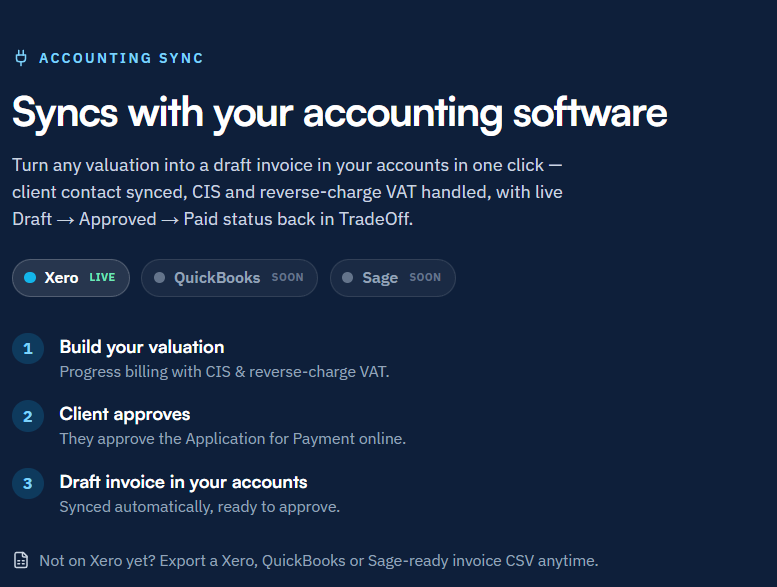 Say Goodbye to Double Data Entry: TradeOff Now Integrates Directly with Xero